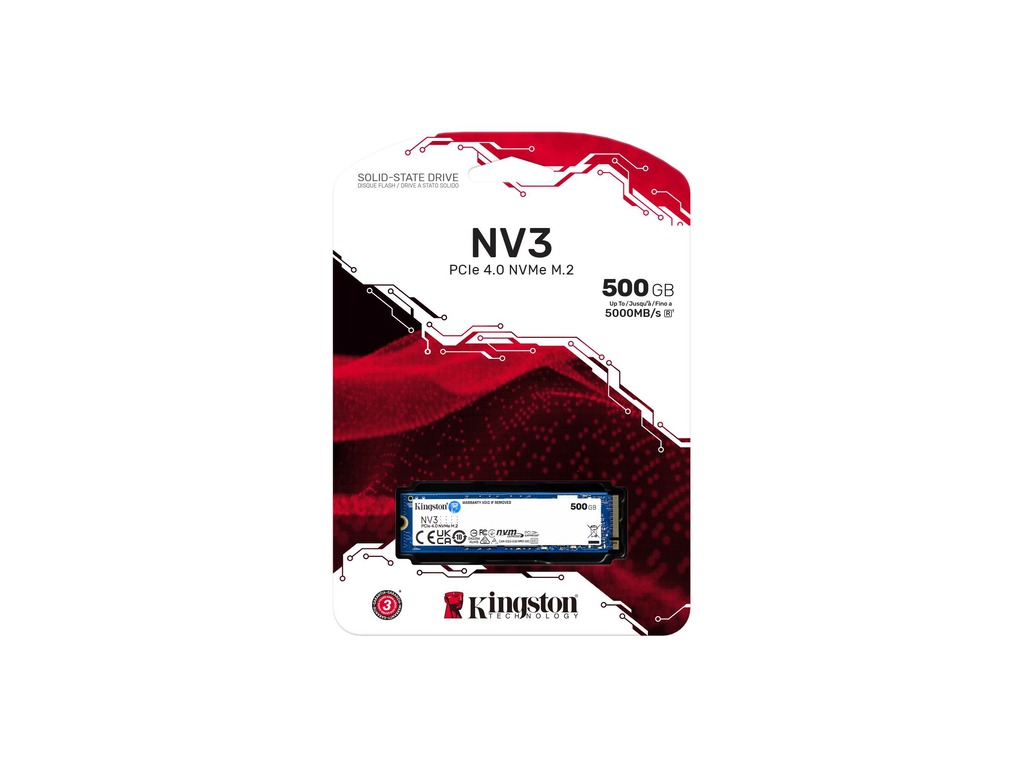 SSD 500GB KIN NV3 PCIe M.2 2280 NVMe SNV3S/500G-1