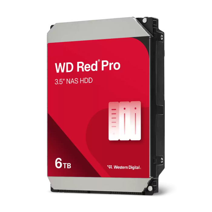 HDD Desktop WESTERN DIGITAL Red Pro (3.5, 6TB, 256MB, 7200 RPM, SATA 6 Gb/s)-1