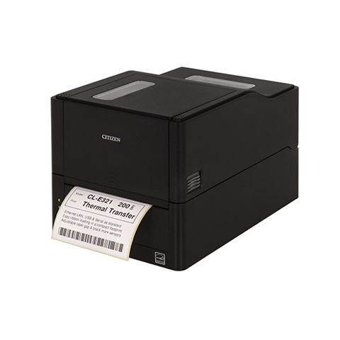 Label printer CITIZEN CL-E321 (desktop printer, thermal transfer, 8 dots/mm, media width max. 118 mm, print width max. 108 mm, roll diameter max. 127mm, speed max. 200 mm/s, multi-interface, emulation ZPLII, Datamax)-0