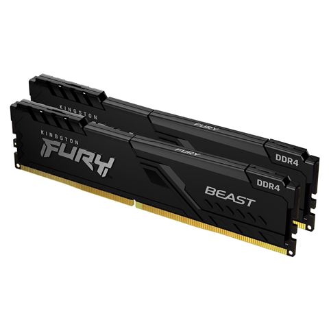 KINGSTON DRAM 32GB 3200MHz DDR4 CL16 DIMM (Kit of 2) FURY Beast crna EAN: 740617319842