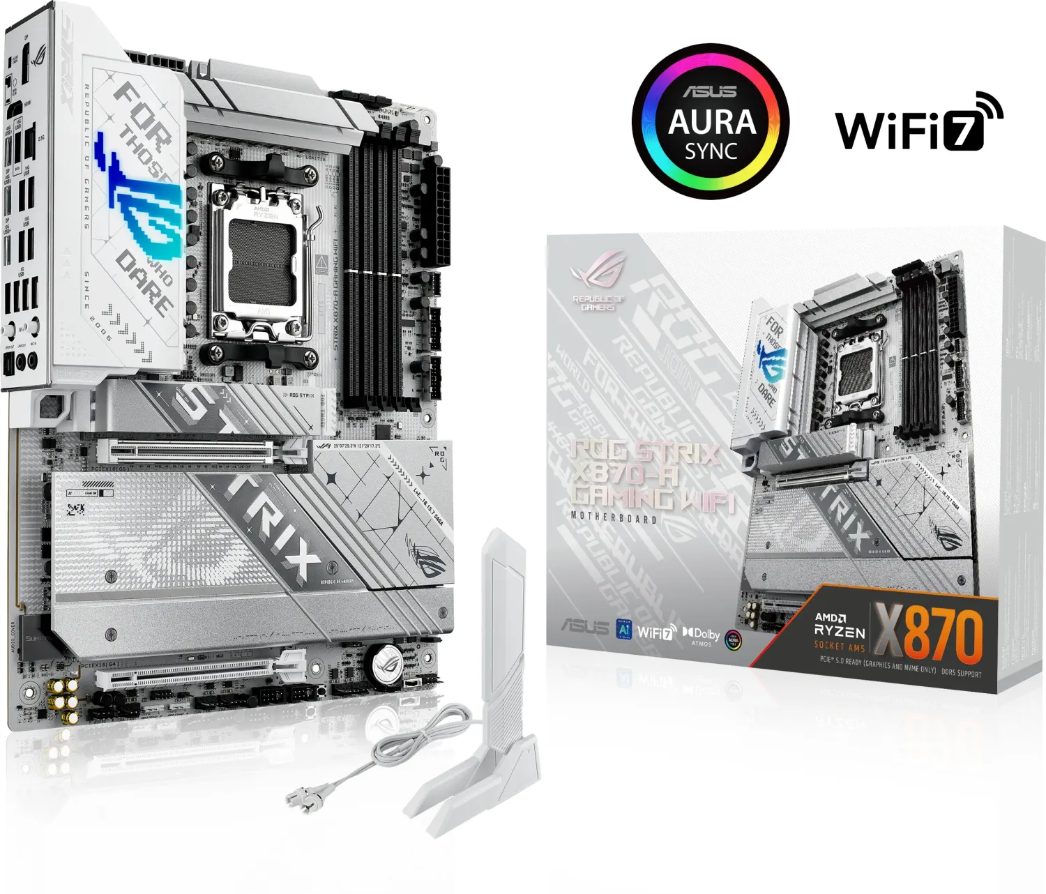 MBO AM5 ASUS STRIX X870-A GAMING WIFI (AM5, AMD X870, DDR5, 4 utora, 5200-8000 MHz, PCIe 5.0 x16, ATX)-4