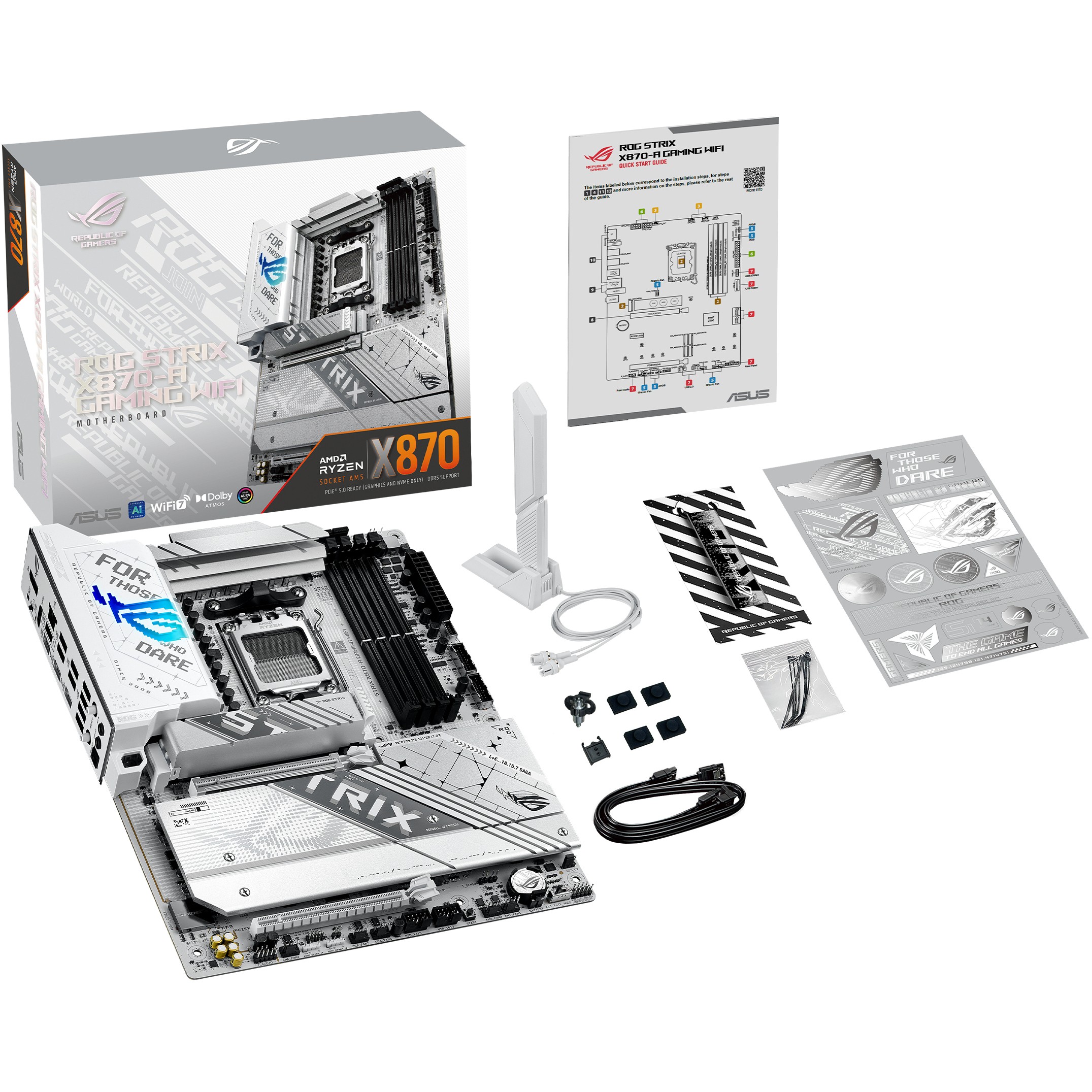 MBO AM5 ASUS STRIX X870-A GAMING WIFI (AM5, AMD X870, DDR5, 4 utora, 5200-8000 MHz, PCIe 5.0 x16, ATX)-9