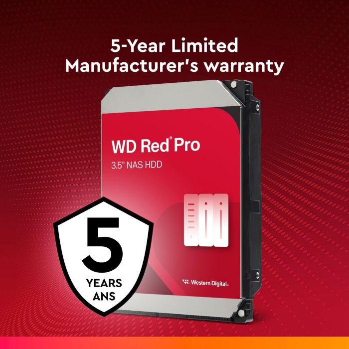 HDD Interni WD Red™ PRO NAS 20TB 3,5" SATA WD201KFGX-8
