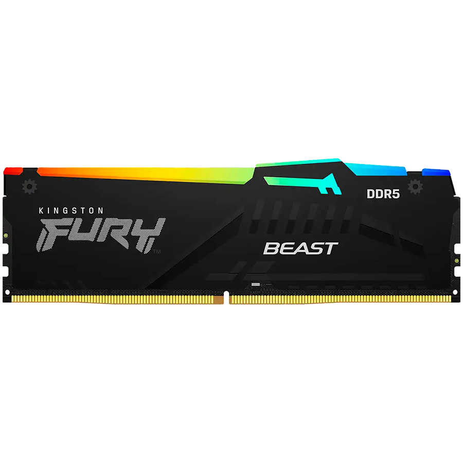 RAM KINGSTON 32GB 5600MT/s DDR5 CL40 DIMM FURY Beast RGB (kapacitet 32 GB, brzina 5600MHz, CAS Latency CL40, nebuffered, 288-pin)-1