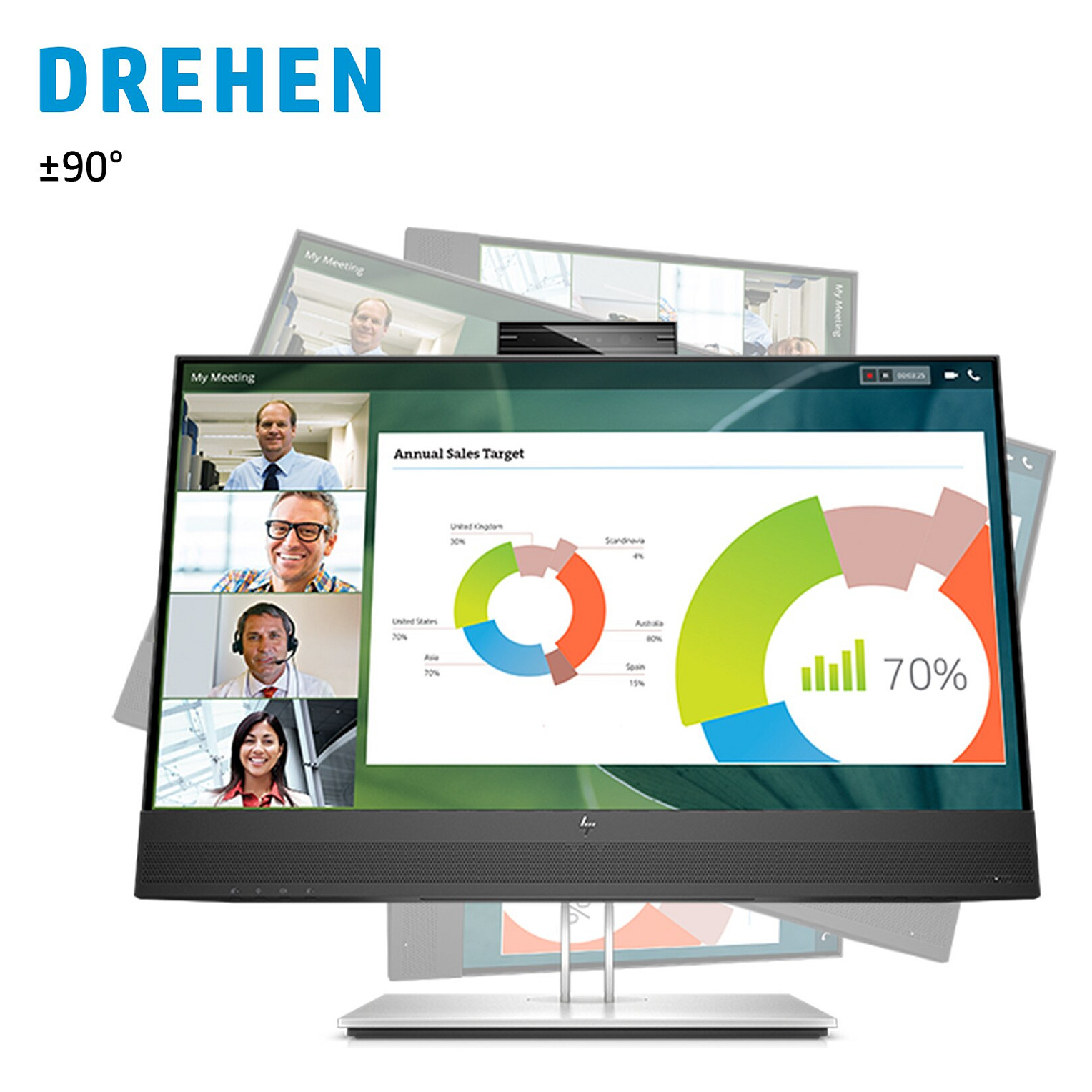 Monitor HP E24mvG4 169L0AA (23.8" IPS, FHD, 50Hz)-9