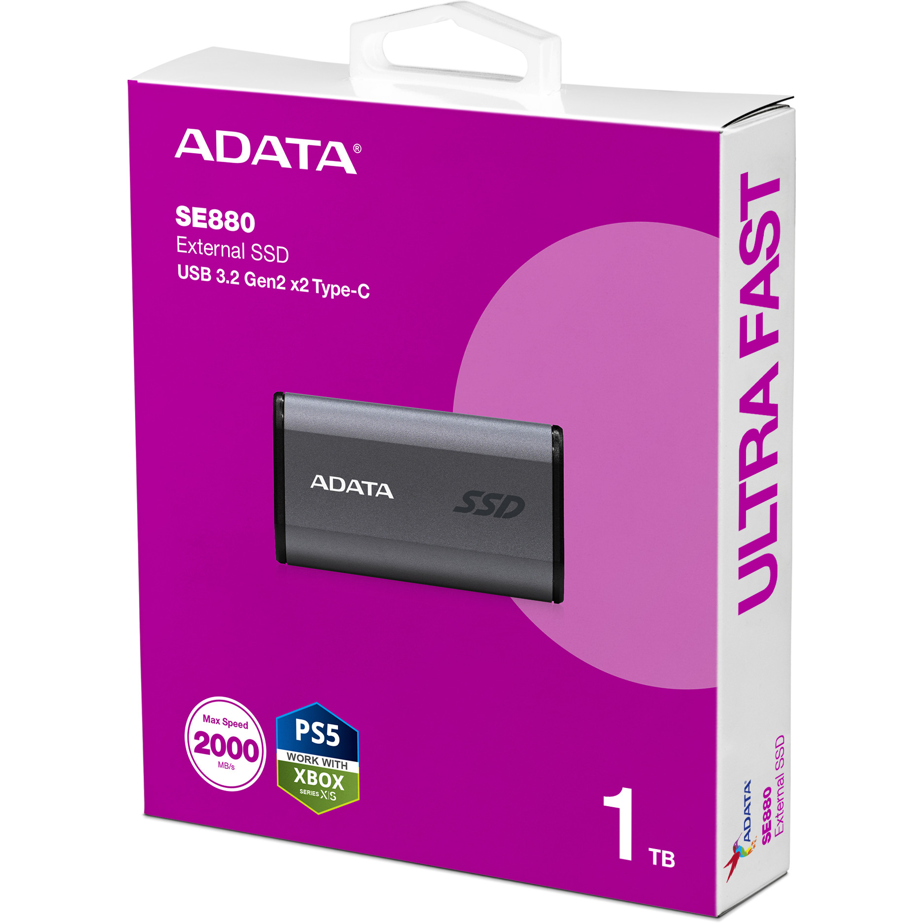 SSD EXT 1TB SE880 Grey Gen2x2 typeC-6