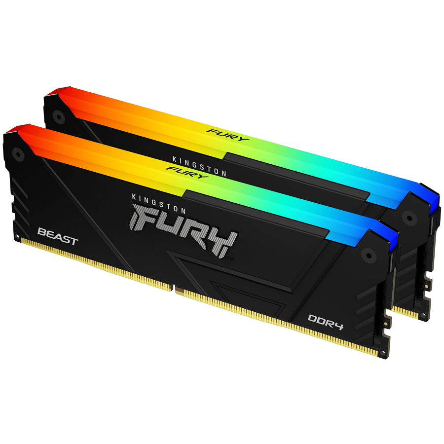 RAM KINGSTON FURY Beast RGB 32GB 3200MT/s CL16 DIMM (kapacitet 32 GB, brzina 3200MHz, latencija CL16, DDR4 SDRAM)-0