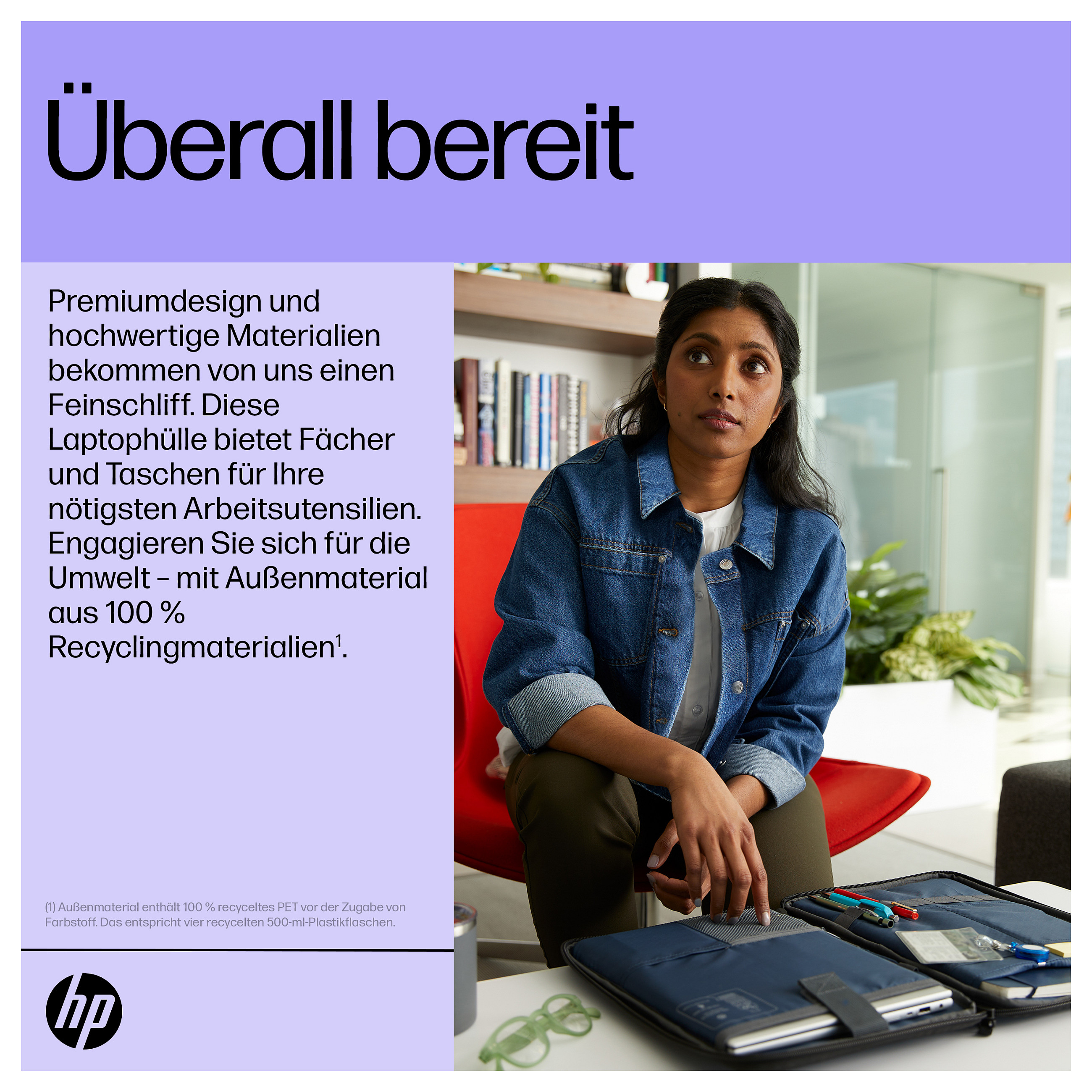 Torba za laptop HP 6B8Y3AA siva boja (14, 2 pretinca)-8