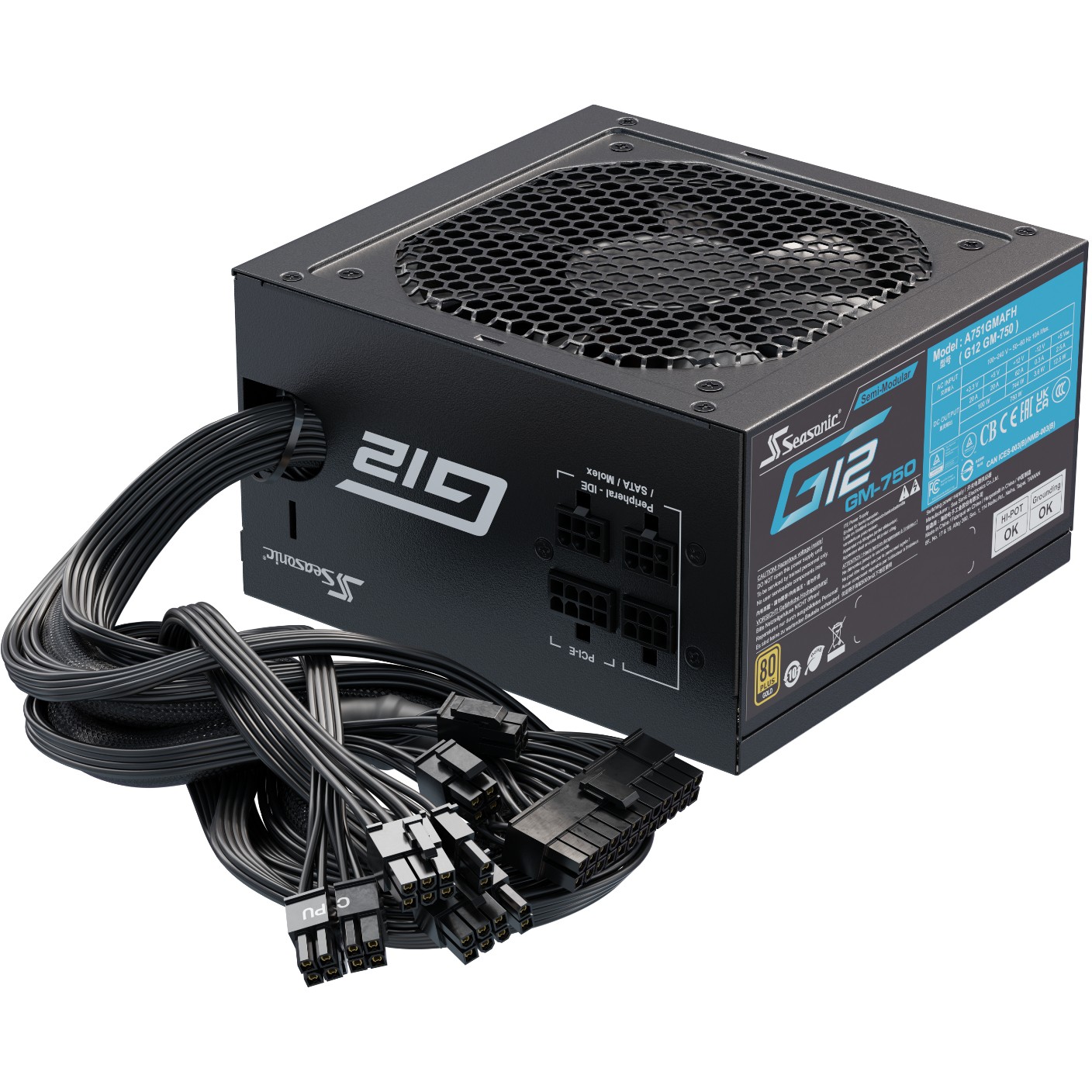 Napajanje Seasonic G12 GM-Series 750W, 80+Gold-4