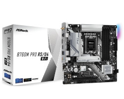 MOTHERBOARD ASROCK B760 PRO RS/D4 WIFI (LGA1700, DDR4, PCIe 4.0, 2.5 G-LAN, Wi-Fi 6E, HDMI, DisplayPort, mATX)-0