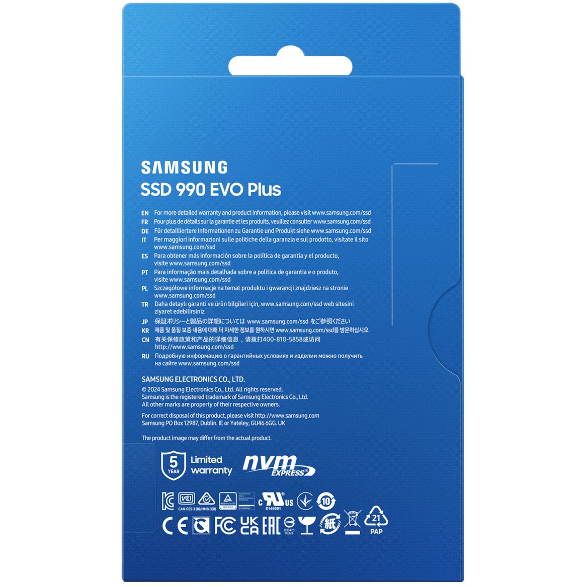 SSD 1TB Samsung 990 EVO Plus M.2 NVMe MZ-V9S1T0BW-16