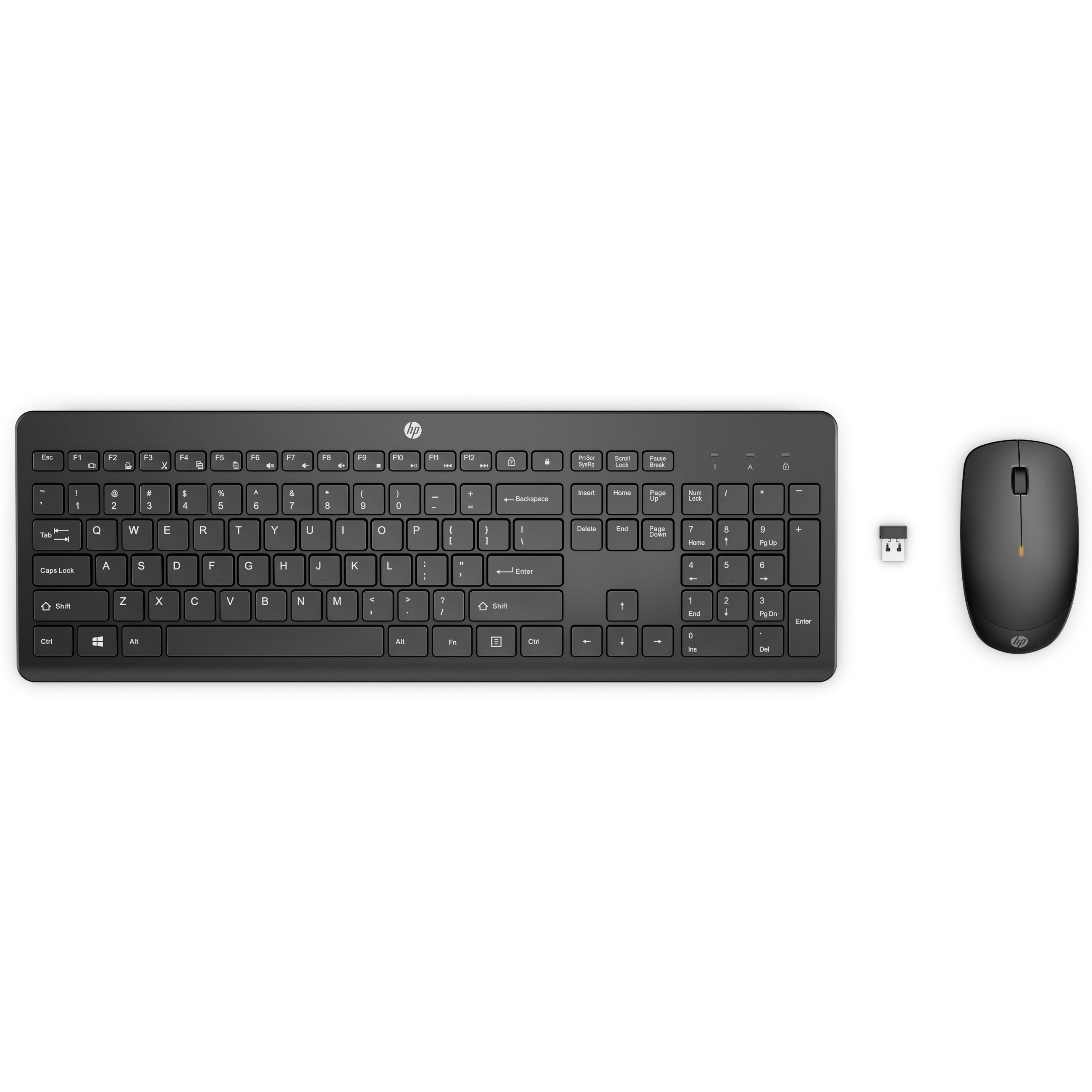 Set tipkovnice i miša HP 235 bežični QWERTY, crni – internacionalna non HR tipkovnica-1