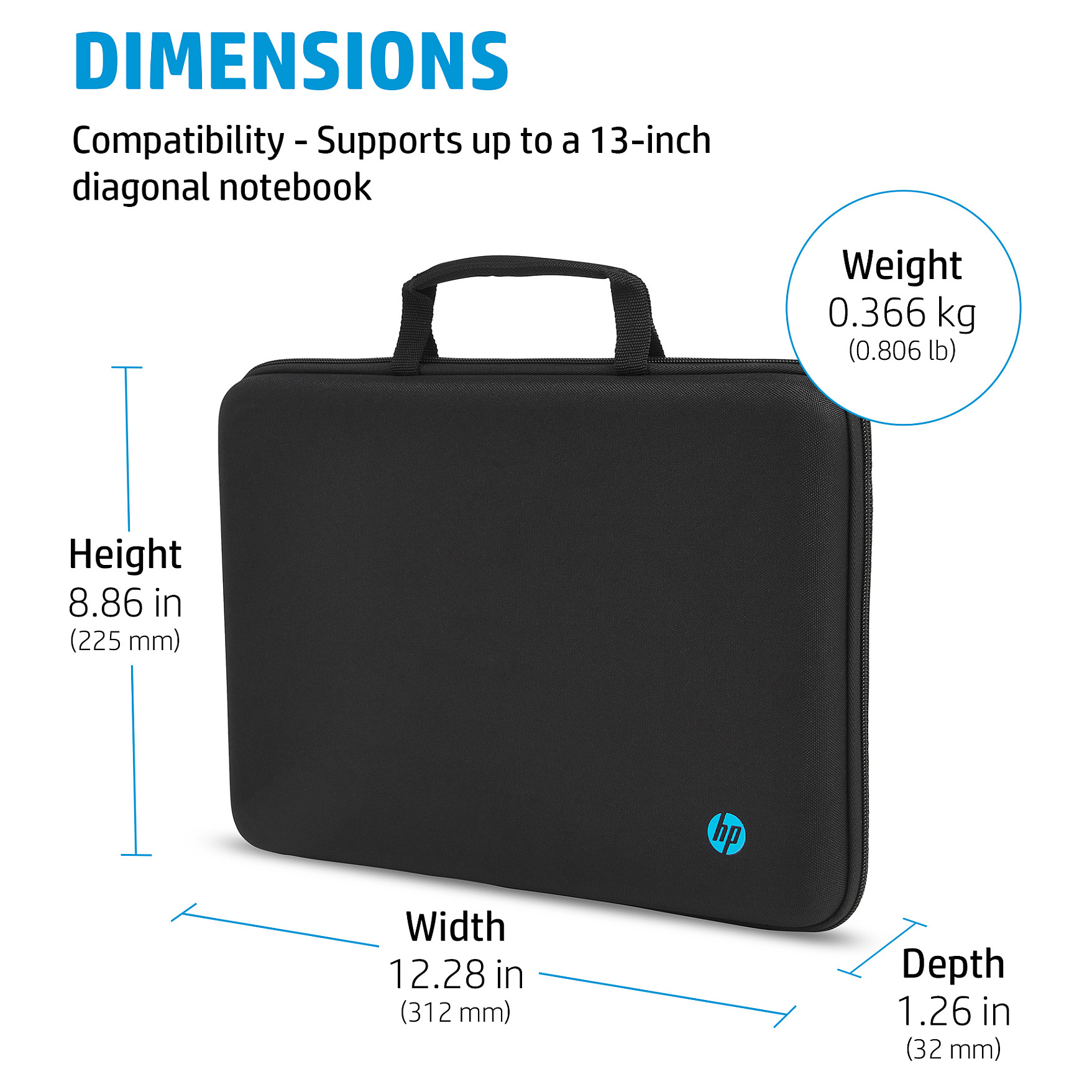 Torba za laptop HP 14 Mobility Case (za 14" laptope, crna)-4