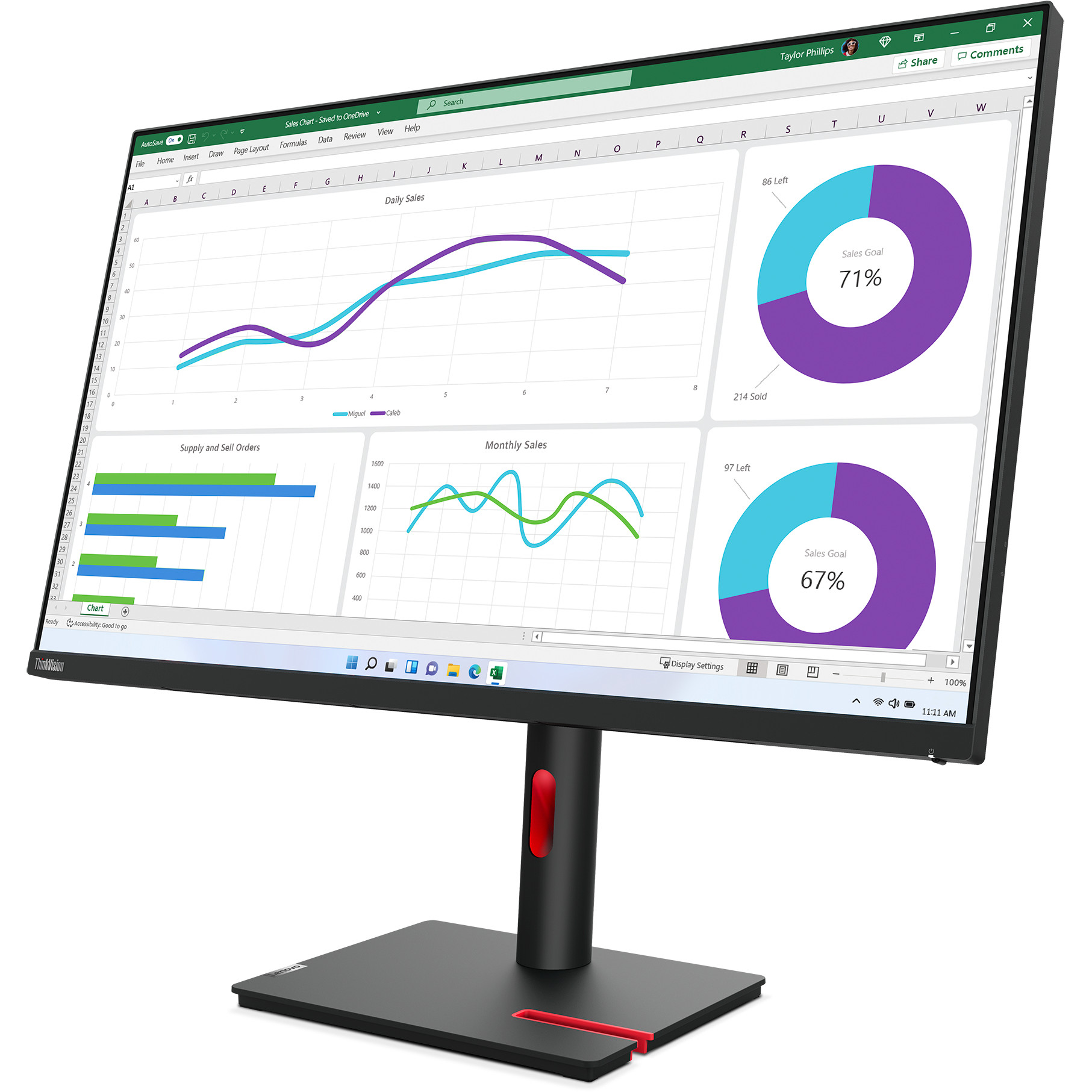 MON 32 LN ThinkVision T32h-30, 63D3GAT1EU-7