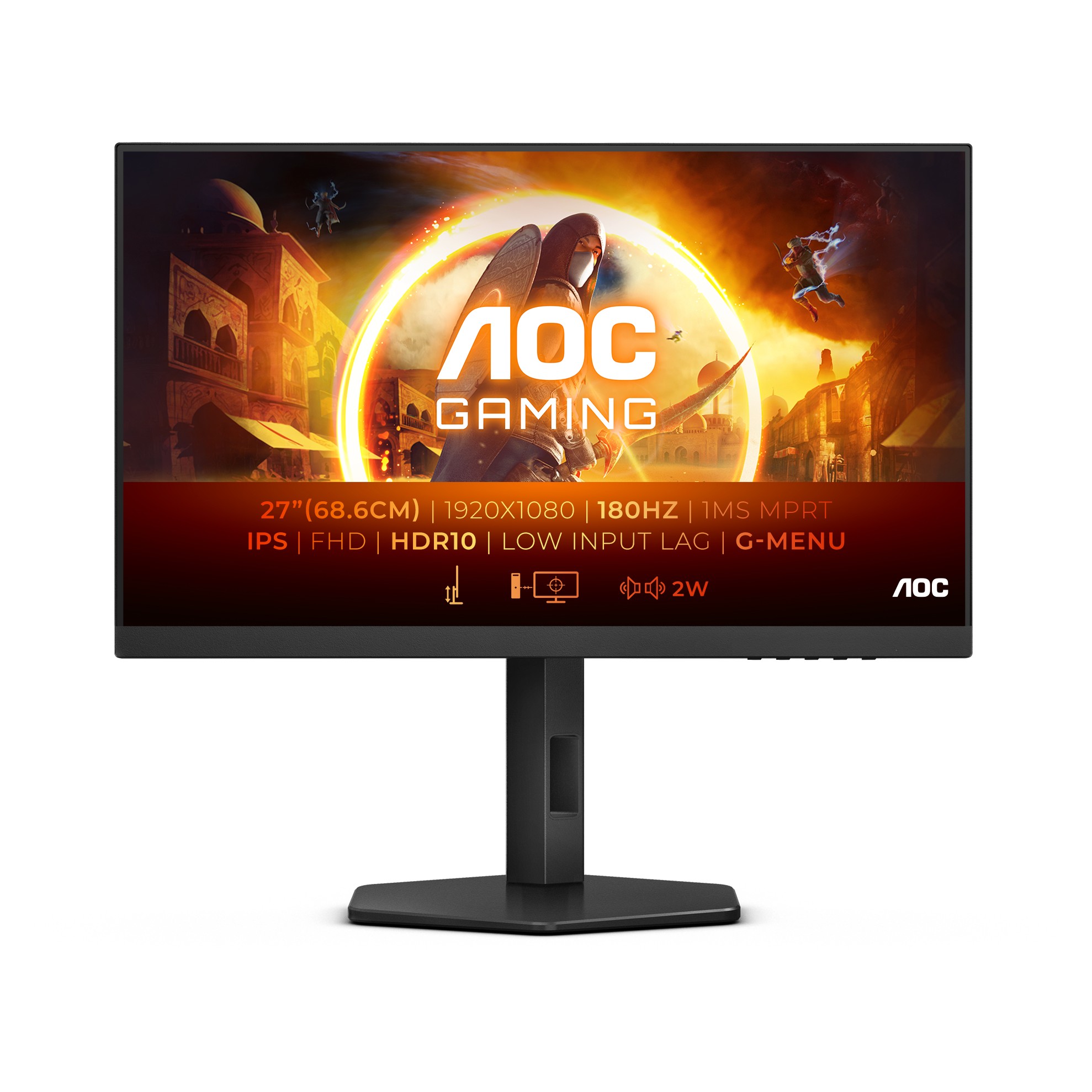 Monitor AOC 27G4X (27" IPS, 180Hz, 1920x1080 FHD) crni-16