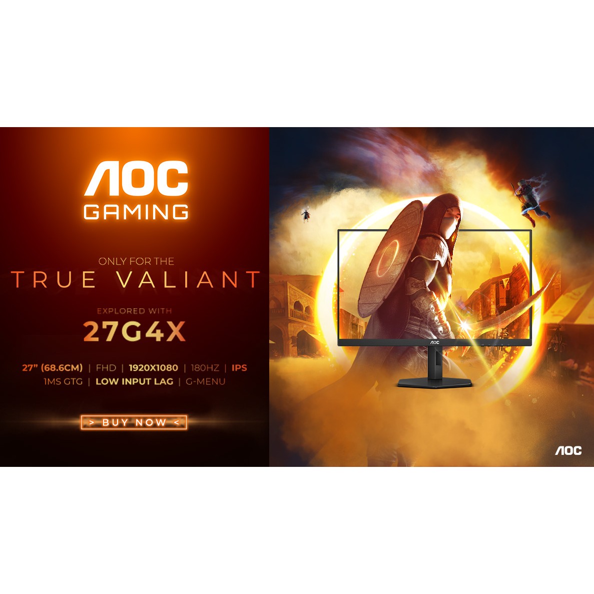 Monitor AOC 27G4X (27" IPS, 180Hz, 1920x1080 FHD) crni-24