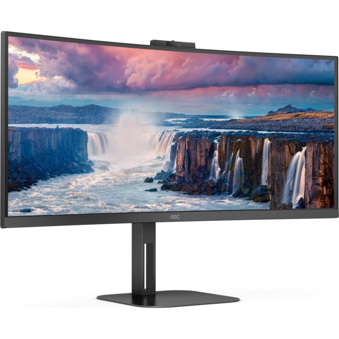 Monitor AOC CU34V5CW (34" VA, 100Hz, 3440 x 1440 WQHD, zakrivljeni, crni)-0