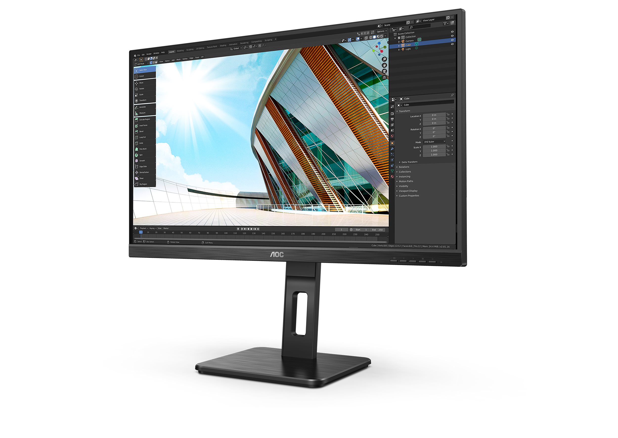 Monitor AOC Q27P2Q (27" IPS, 75Hz, 2560x1440 QHD) crni-5
