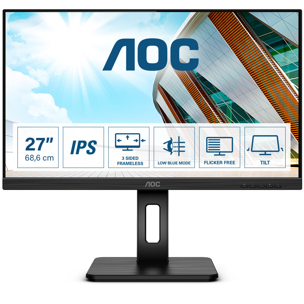 Monitor AOC Q27P2Q (27" IPS, 75Hz, 2560x1440 QHD) crni-15