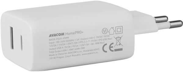 Avacom HomePRO+ Power Delivery 65W USB-C i USB-A-0