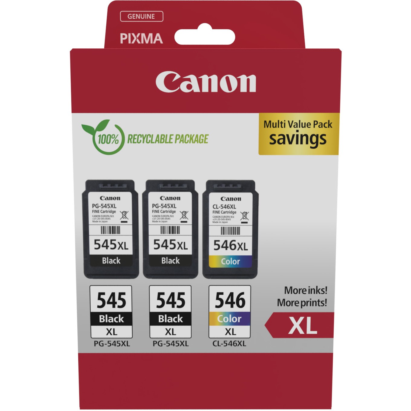 Canon multipack 2x PG-545XL + CL-546XL-1