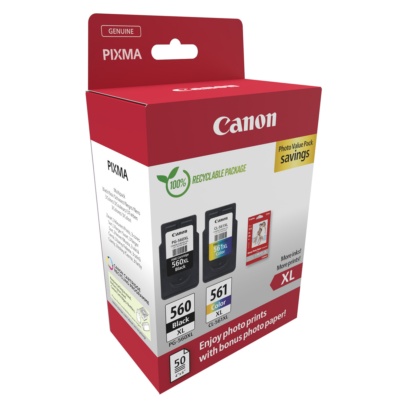 Canon multipack 2x PG-560XL + CL-561XL Photo Pack-2