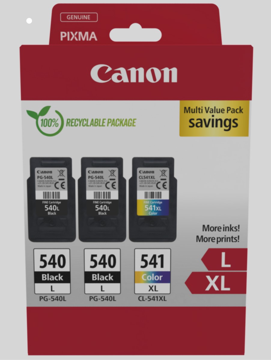 Canon multipack 2x PG-540L + CL-541XL