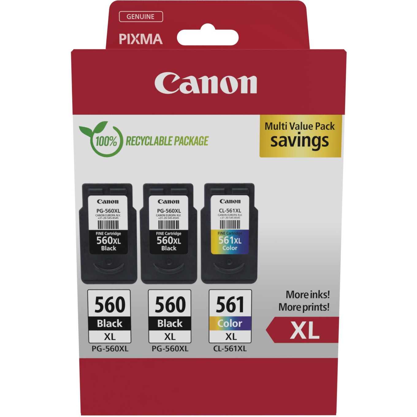 Canon multipack 2x PG-560XL + CL-561XL-1