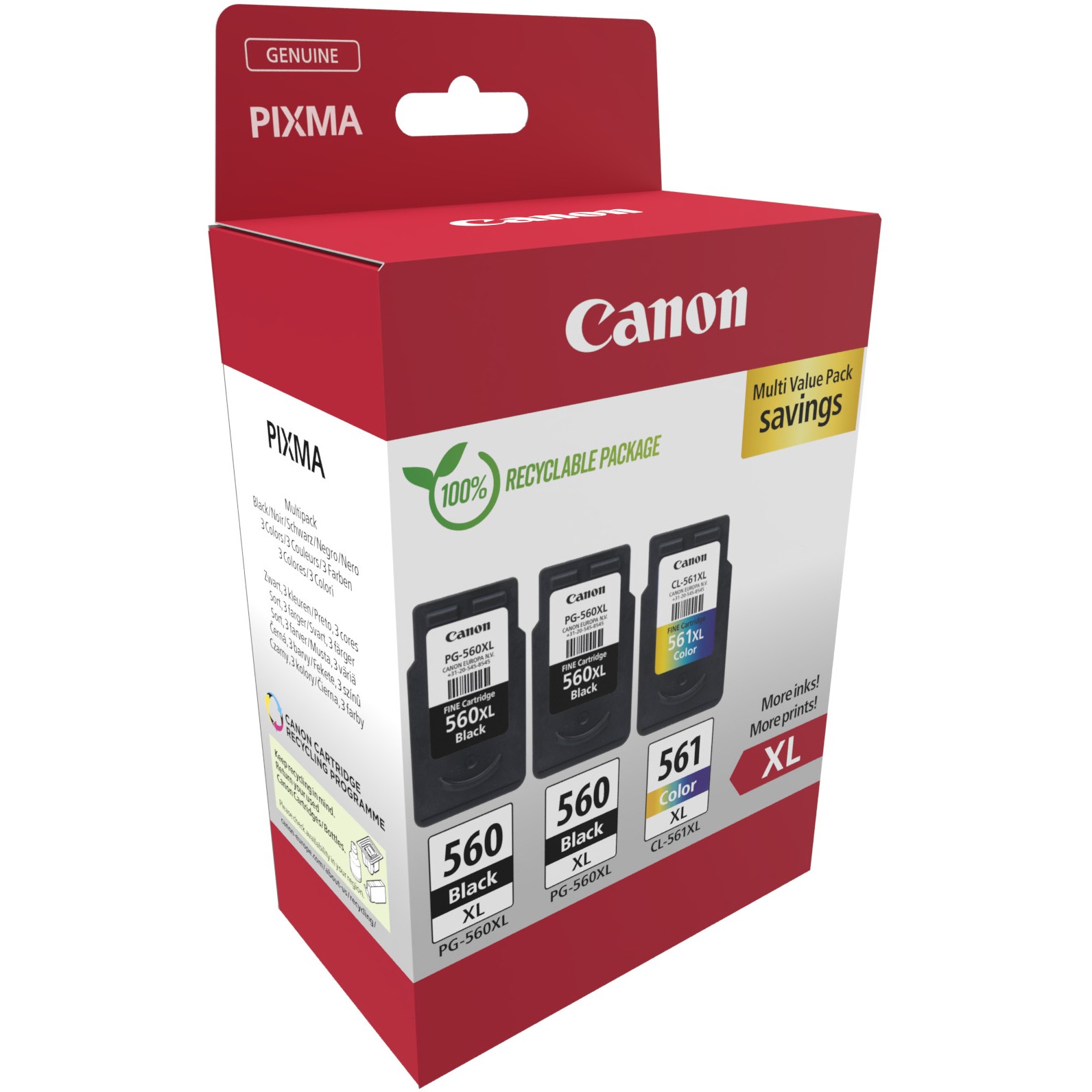 Canon multipack 2x PG-560XL + CL-561XL-2