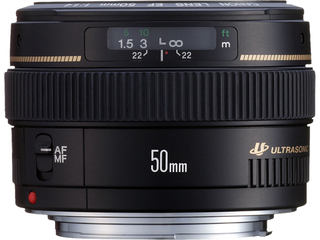 Objektiv CANON EF 50 mm F/1.4 USM (maksimalno povećanje 0.15x, filter 58 mm, poklopac leće ES-71 II, fokus 0.45 mm, minimalno osvjetljenje f22)