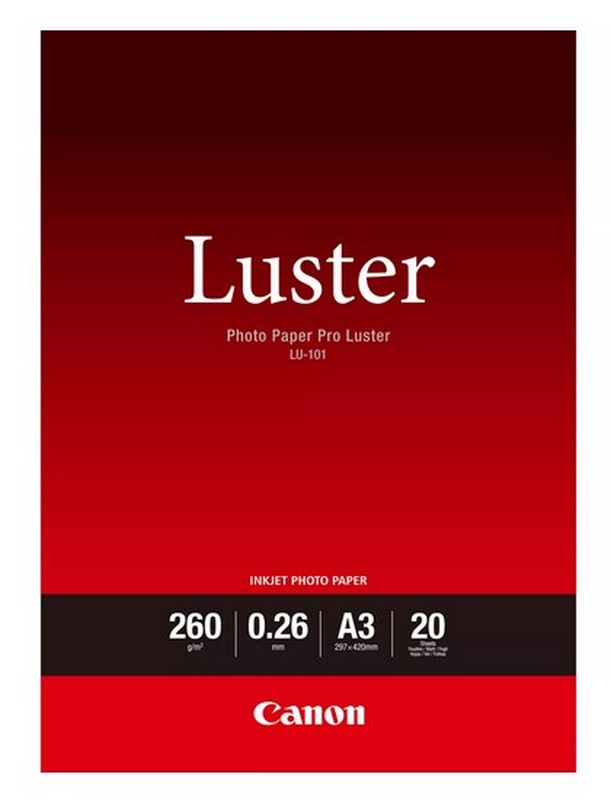 Fotopapir CANON Photo Luster Paper LU101 (A3, 20 listova, 260gsm)