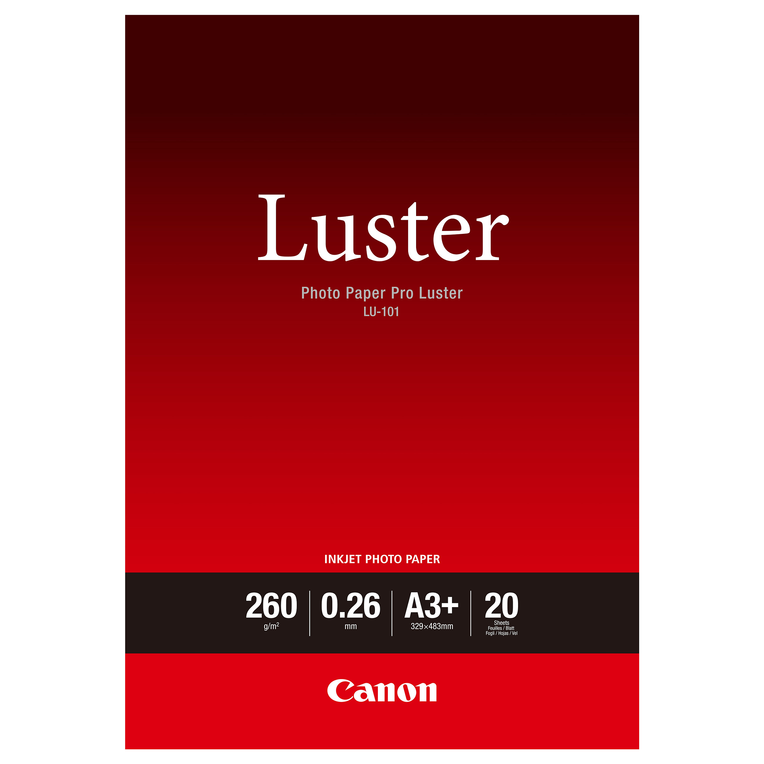 Fotopapir CANON Photo Luster Paper LU101 A3+ 20L-1