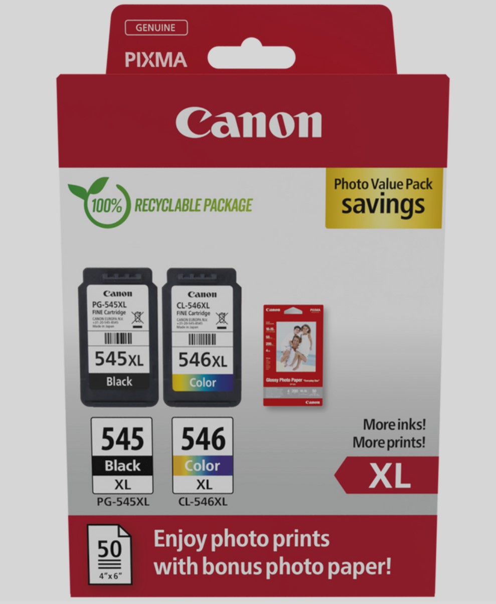 Canon tinta PG-545XL + CL-546XL Photo Value Pack-0