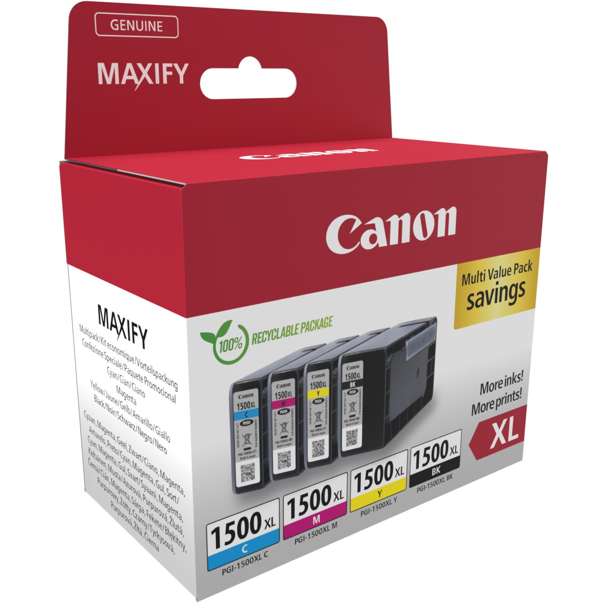Tinta CANON PGI-1500XL Multipack-2