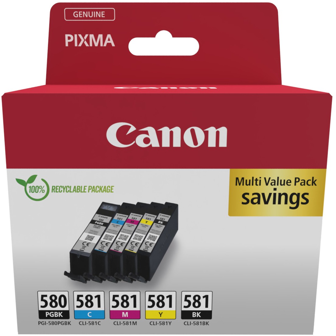 Tinta CANON PGI-580 + CL-581 BCMY-1