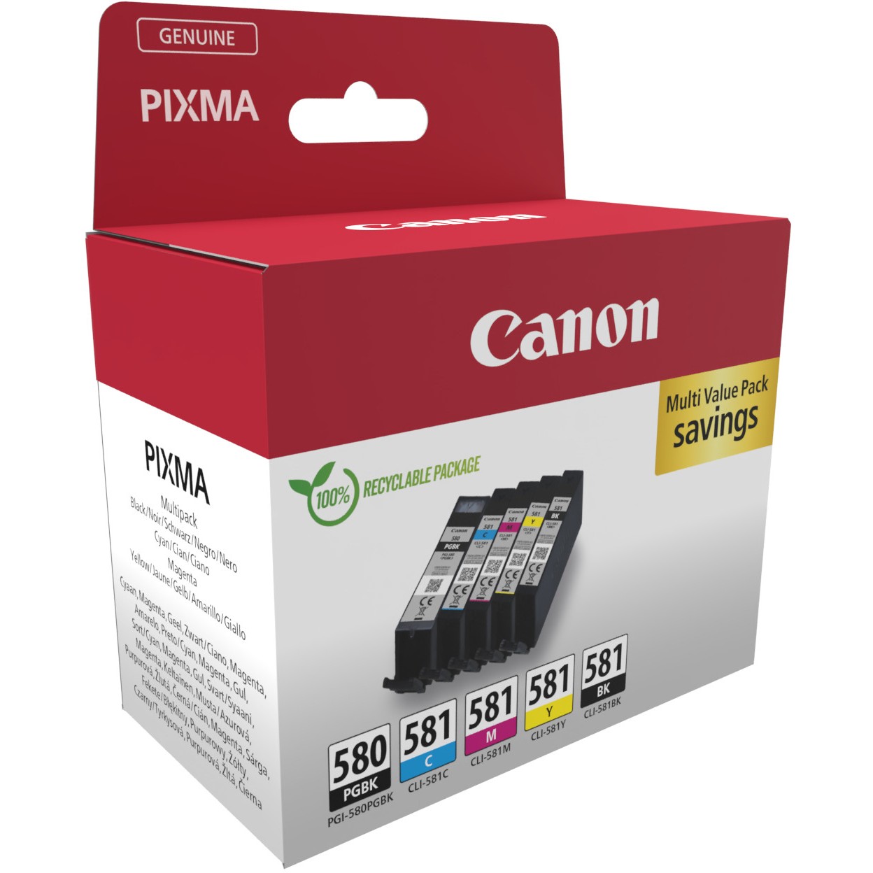 Tinta CANON PGI-580 + CL-581 BCMY-2