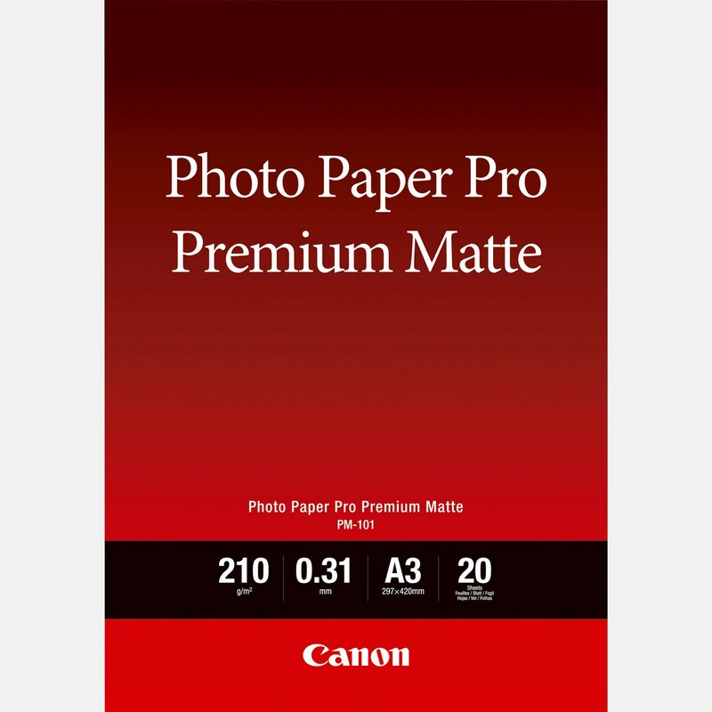 Fotopapir CANON Photo Paper Premium Matte PM101 - A3- 20L