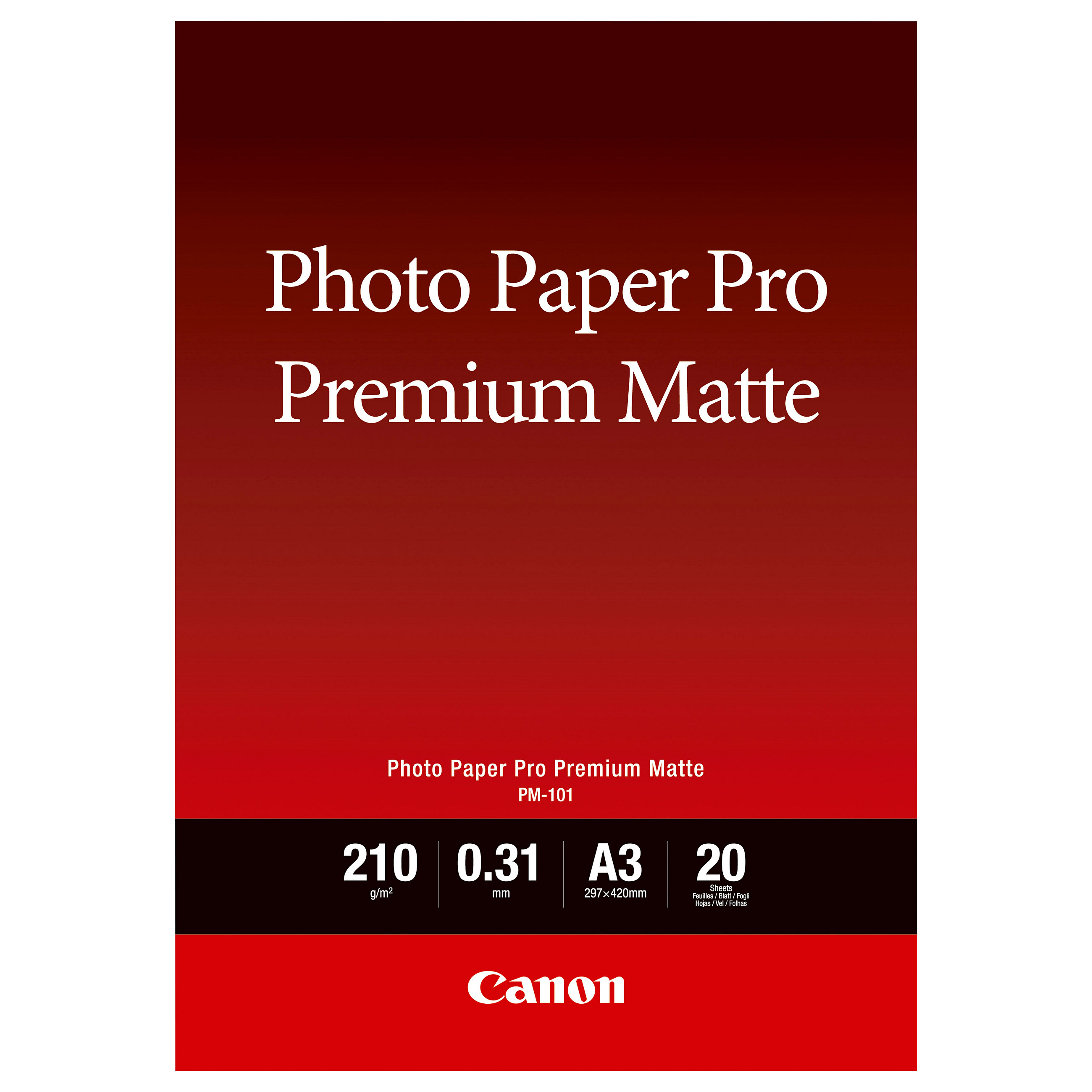 Fotopapir CANON Photo Paper Premium Matte PM101 - A3- 20L-1