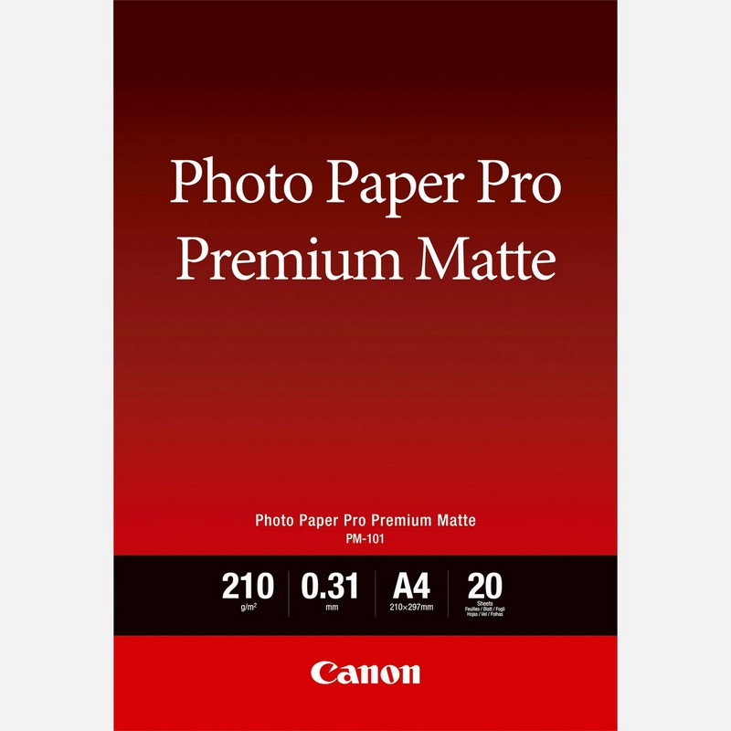 Foto papir CANON Photo Paper Premium Matte PM101 - A4 - 20L