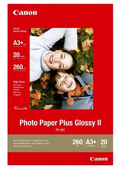 Fotopapir CANON Photo Paper Plus PP201 (A3+, 260 g/m2, 270 mikrona, 10 listova)