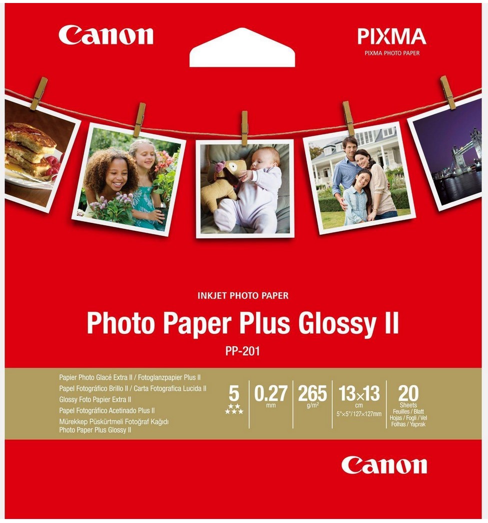 Fotopapir CANON Photo Paper Plus PP201 (13x13 - SQ, 260 g/m2, 270 mikrona, sjajna završna obrada)