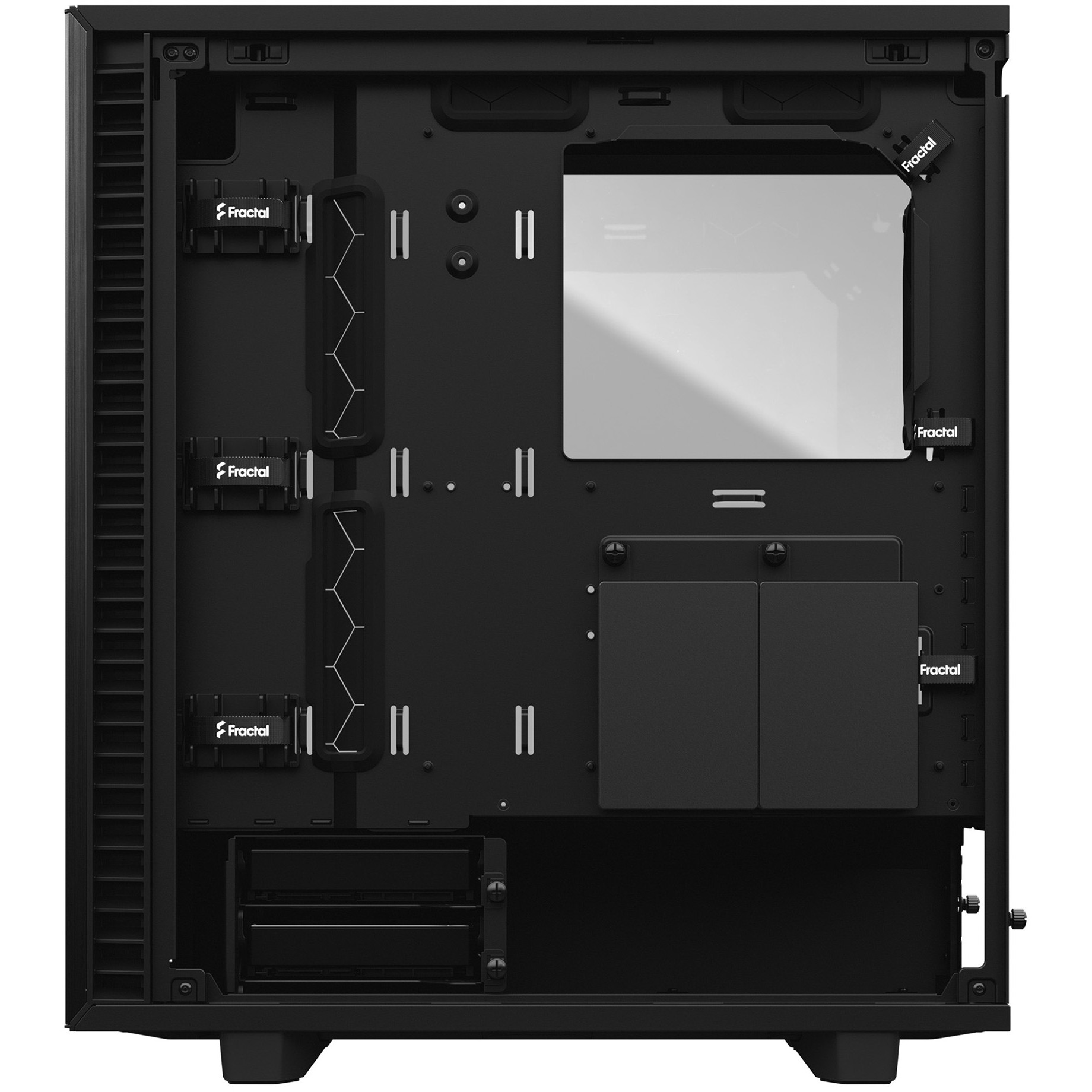Kućište za PC FRACTAL DESIGN Define 7 Compact (7 utora za proširenje, 2x 3,5" HDD, 3x 2,5" SSD, USB 3.1 Gen 2 Type-C, 2 USB 3.0, 2 USB 2.0, crno)-8