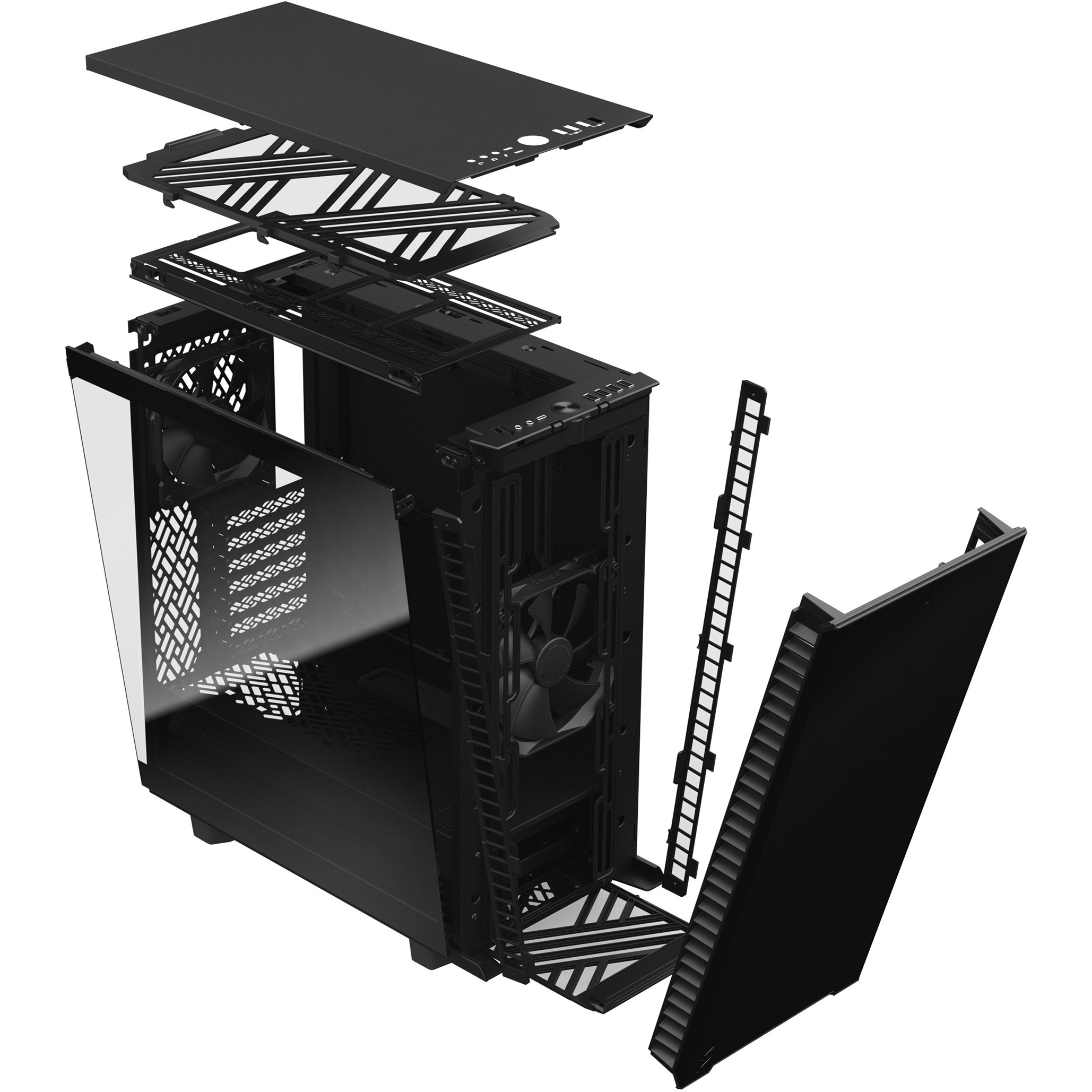 Kućište za PC FRACTAL DESIGN Define 7 Compact (7 utora za proširenje, 2x 3,5" HDD, 3x 2,5" SSD, USB 3.1 Gen 2 Type-C, 2 USB 3.0, 2 USB 2.0, crno)-18