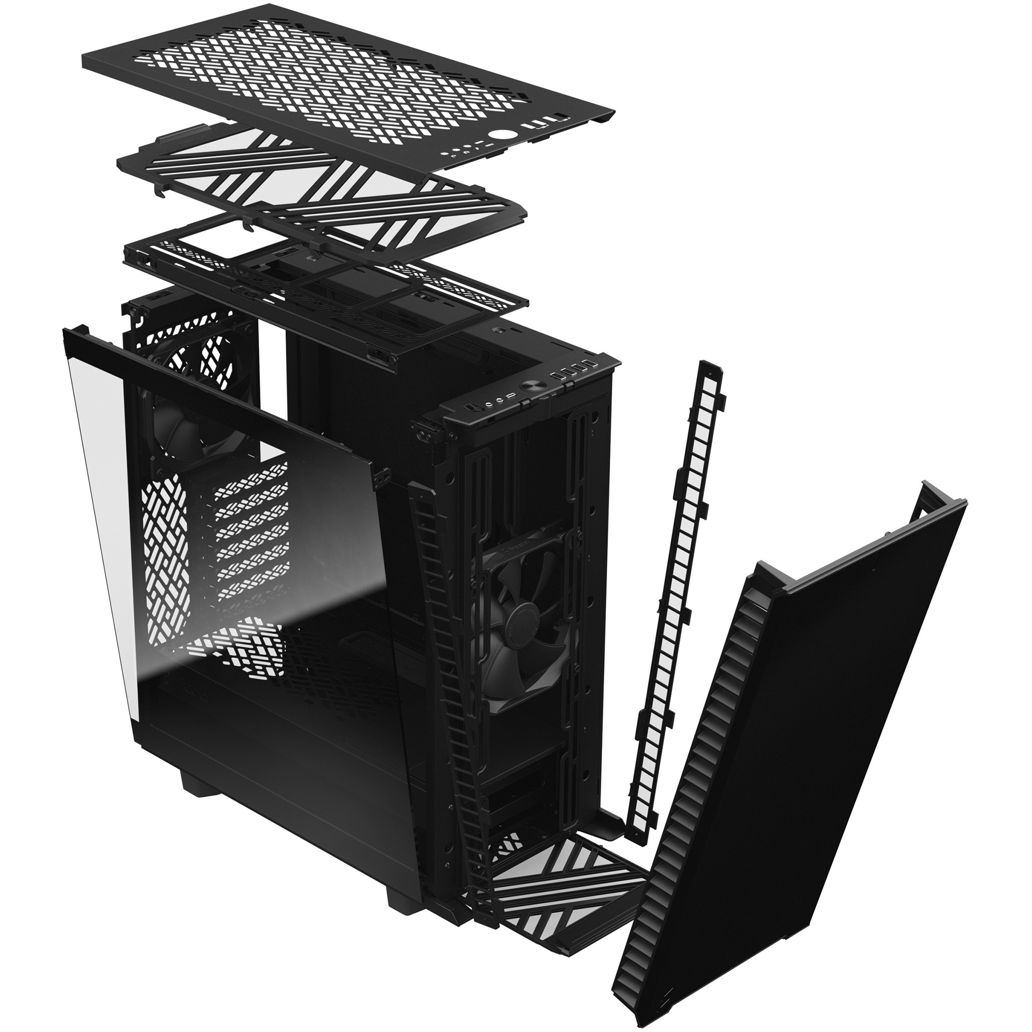 Kućište za PC FRACTAL DESIGN Define 7 Compact (7 utora za proširenje, 2x 3,5" HDD, 3x 2,5" SSD, USB 3.1 Gen 2 Type-C, 2 USB 3.0, 2 USB 2.0, crno)-23