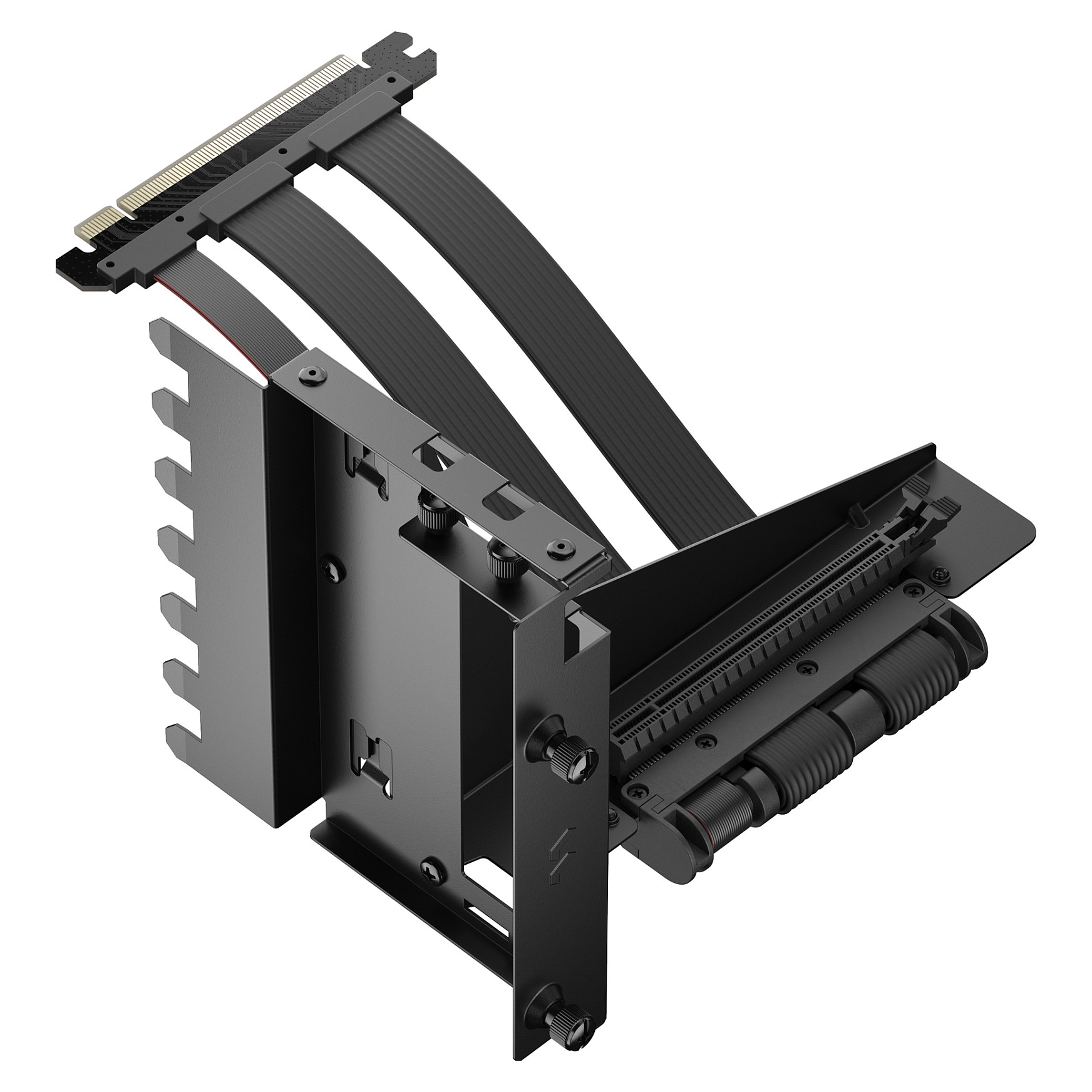 Fractal Flex 2 PCIe4.0 riser za grafičku karticu crni (PCIe Gen 4.0 x16, podrška za grafičke kartice pune dužine, 4 PCI slota debljine)-7