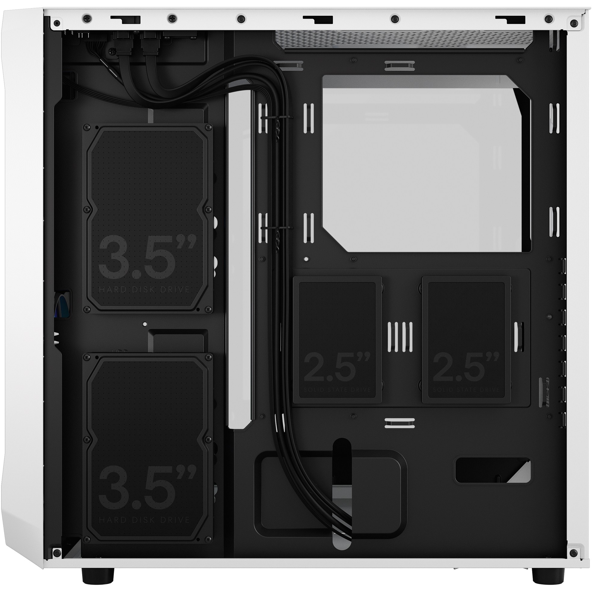Kućište za računalo FRACTAL DESIGN Focus 2 RGB White TG, bijelo bez napajanja-7
