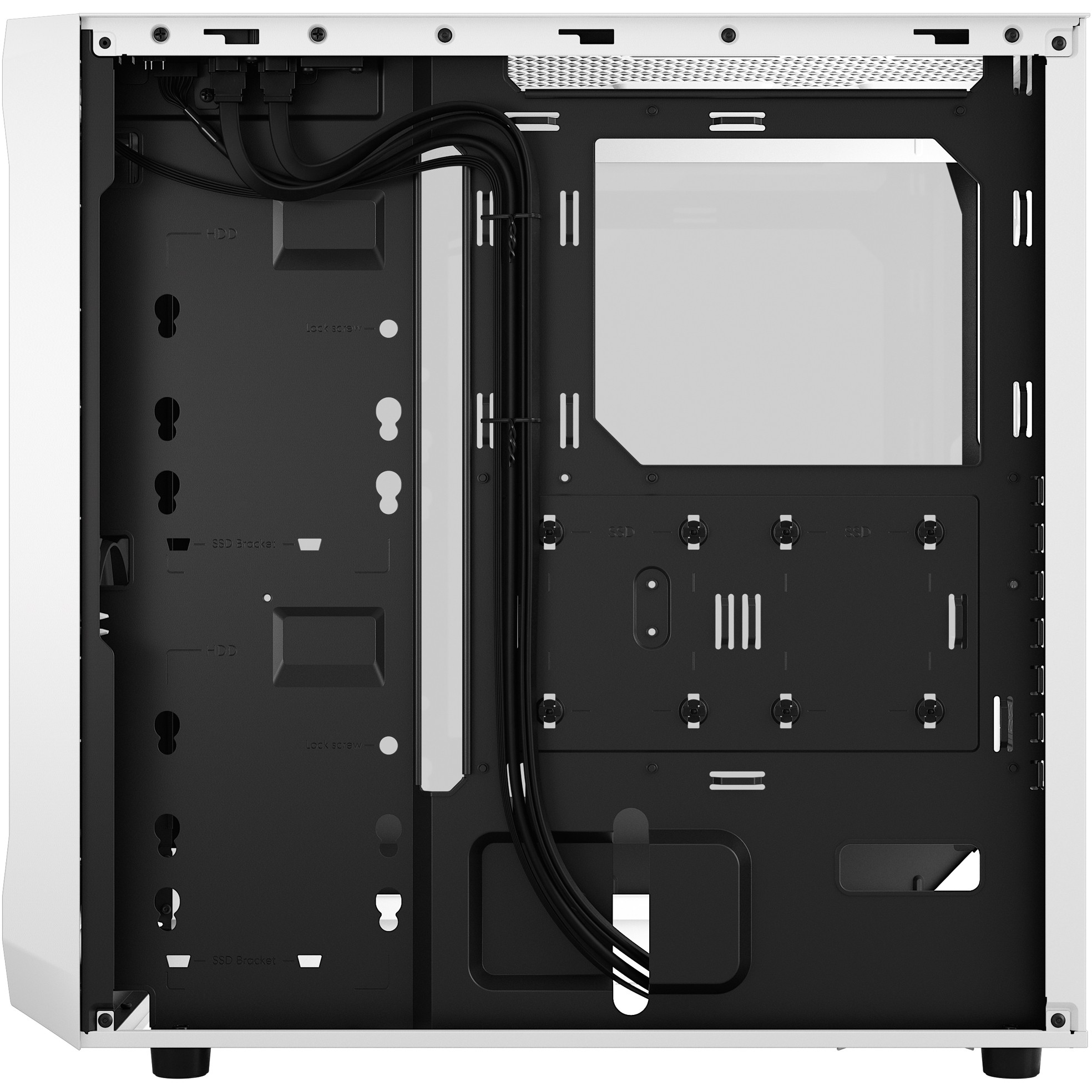Kućište za računalo FRACTAL DESIGN Focus 2 RGB White TG, bijelo bez napajanja-8