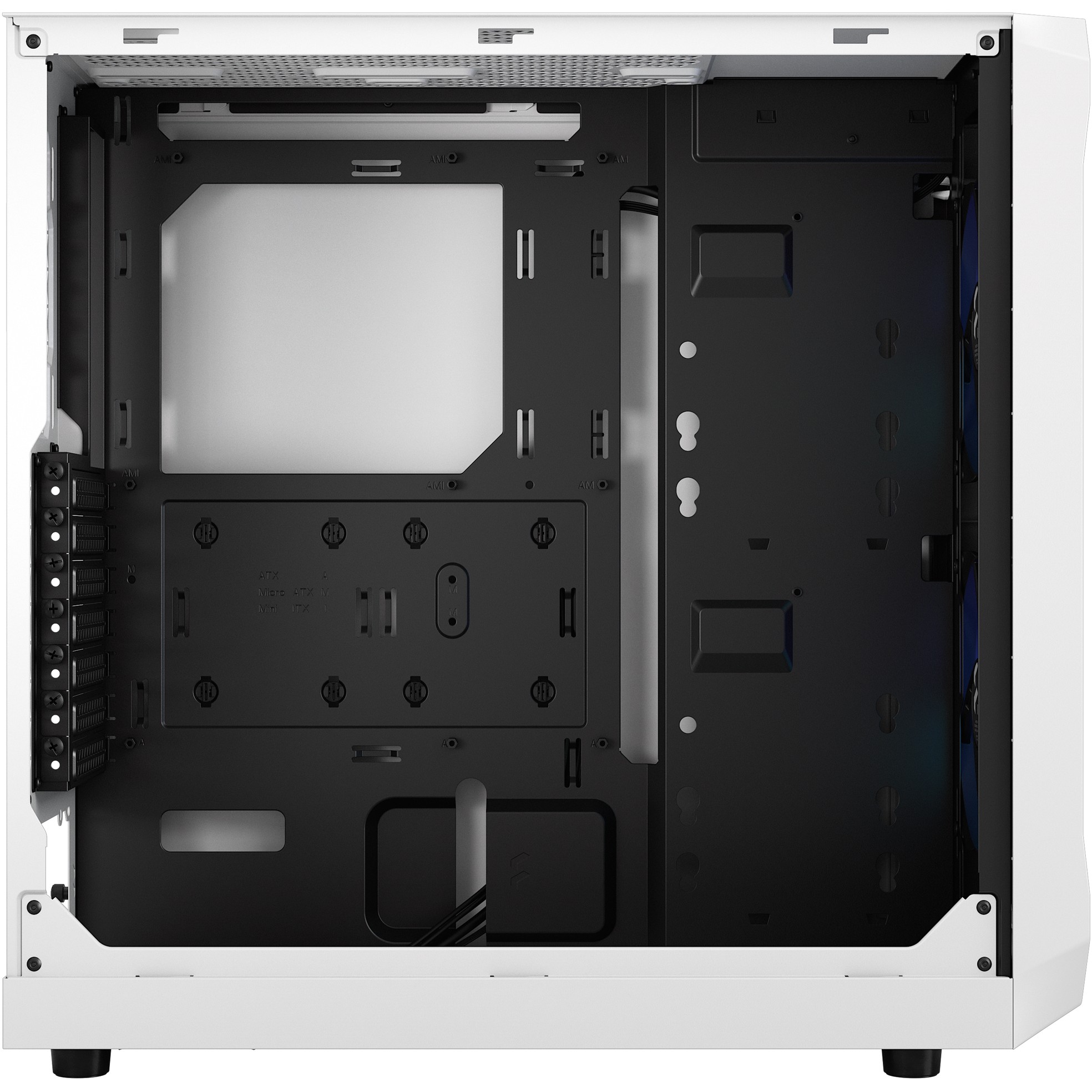 Kućište za računalo FRACTAL DESIGN Focus 2 RGB White TG, bijelo bez napajanja-9