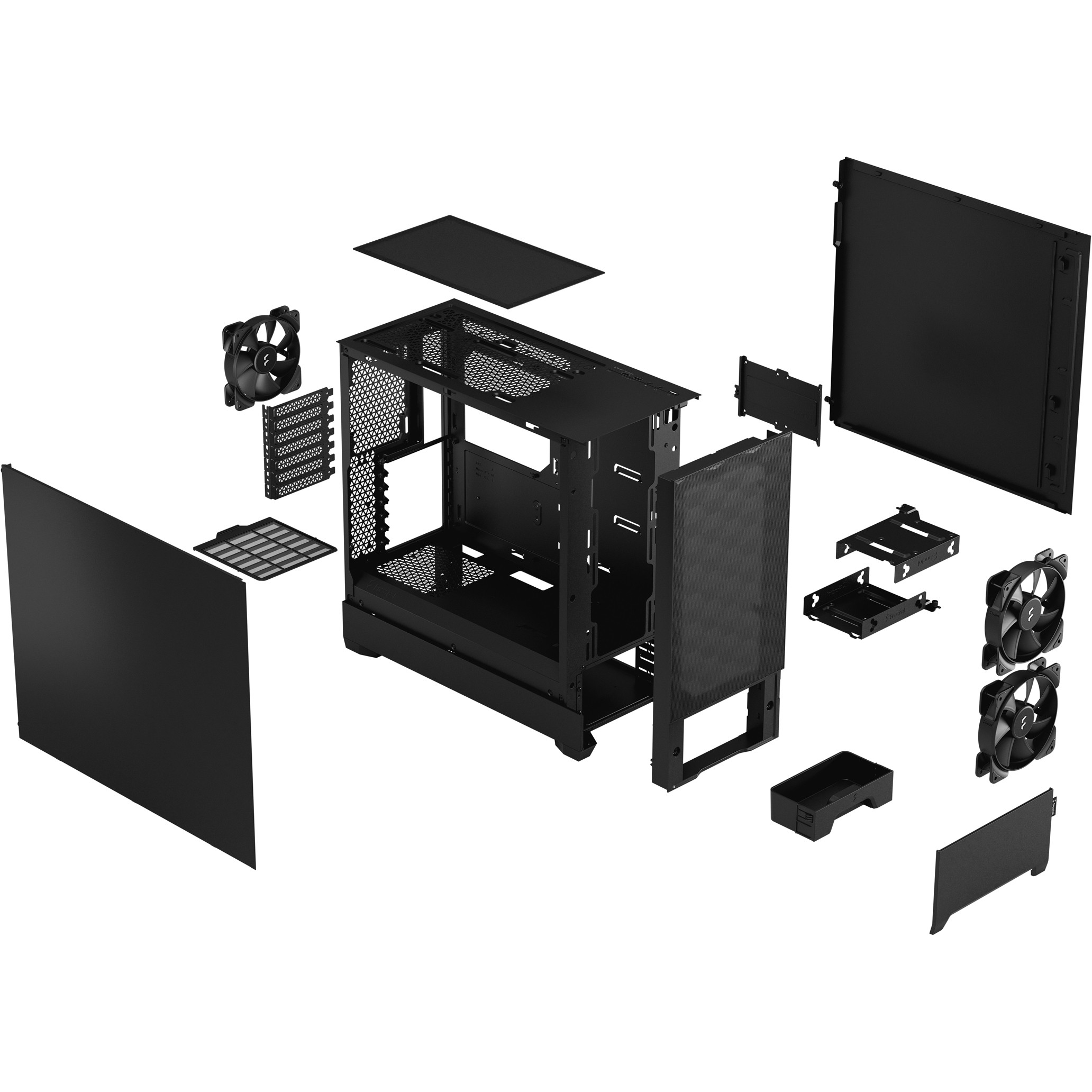 Kućište za računalo FRACTAL DESIGN Pop Air (7 utora za proširenje, 2x 3.5" / 2.5" HDD / SSD, 2x USB 3.0, 1x USB 3.1 Gen 2 Type-C, ATX, mATX, ITX)-4