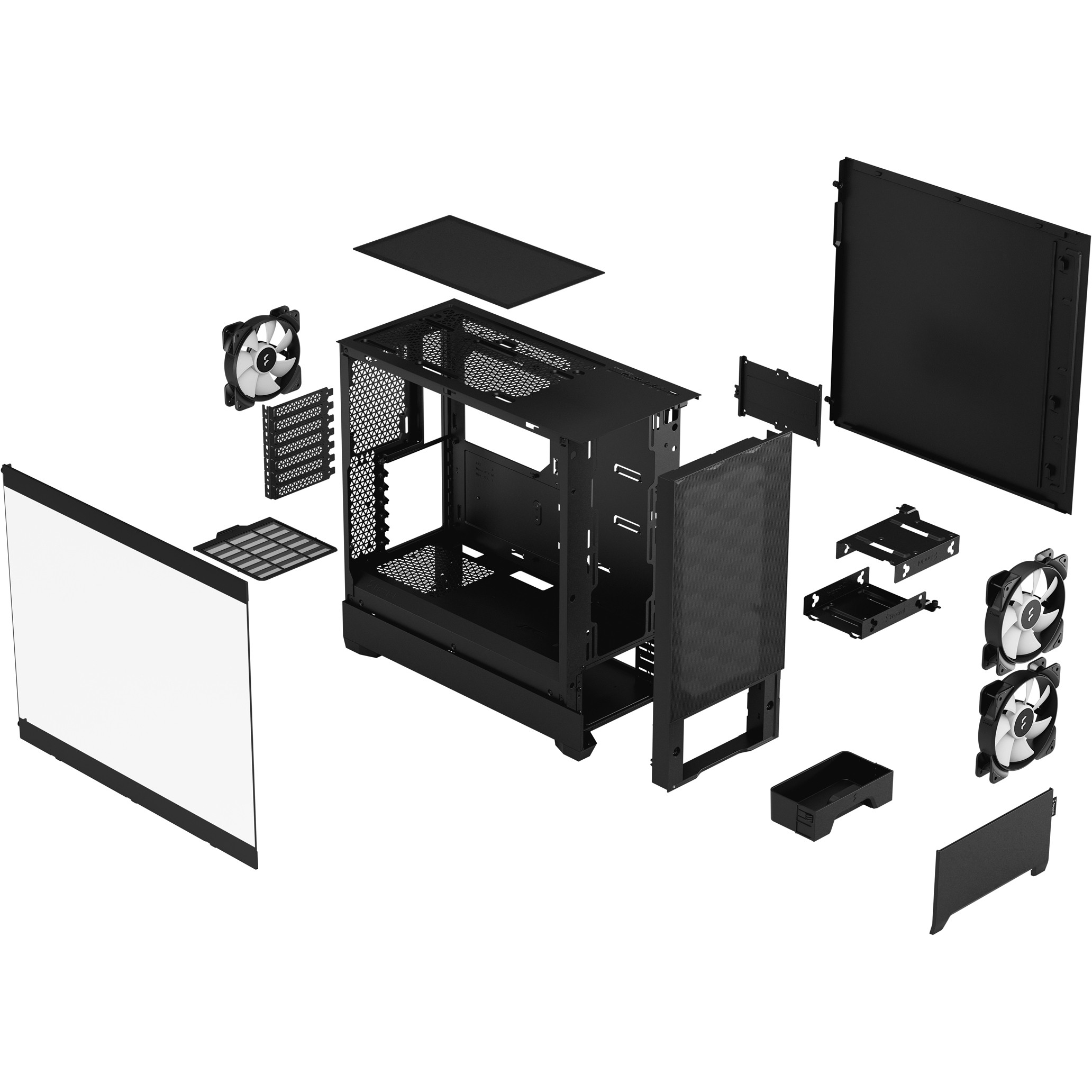 Kućište za računalo FRACTAL DESIGN Pop Air RGB crna TG bez napajanja-4